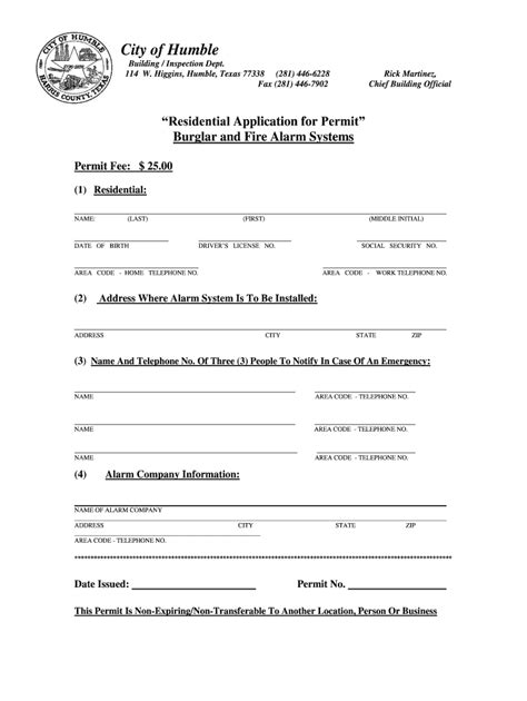 city of humble permits|Commercial Permit Application .